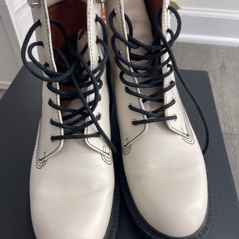 Coach Lorimer black leather bootie size 8B